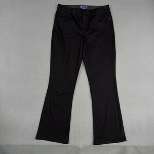 Democracy Jeanss Womens 16 Black Itty Bitty Bootcut Ab Solution Stretch Denim